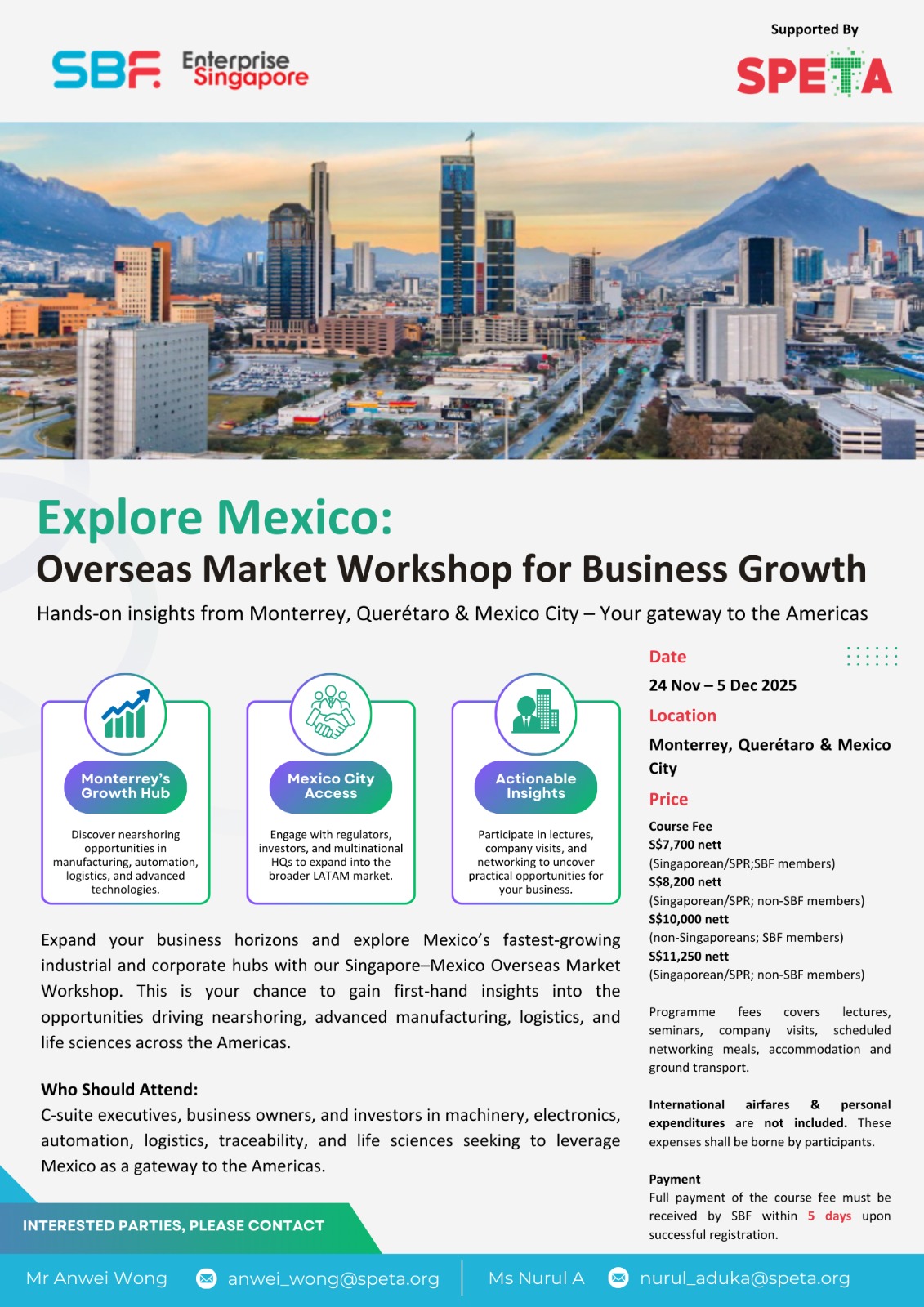 [Partner's Event - SBF] Explore Mexico: Overseas Market Workshop for Business Growth🌏